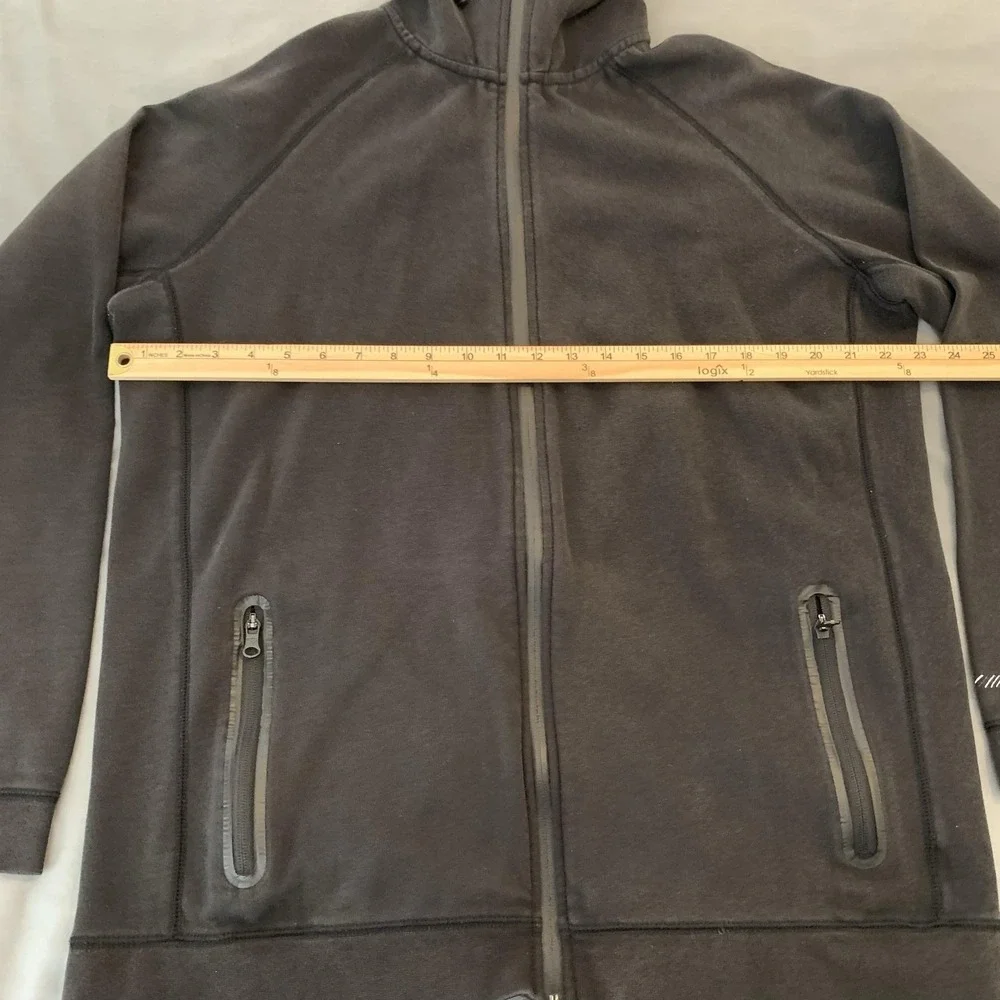 American Eagle Outfitters Hoodie Mens XLT Gray Active Flex Zip Fleece Jacket